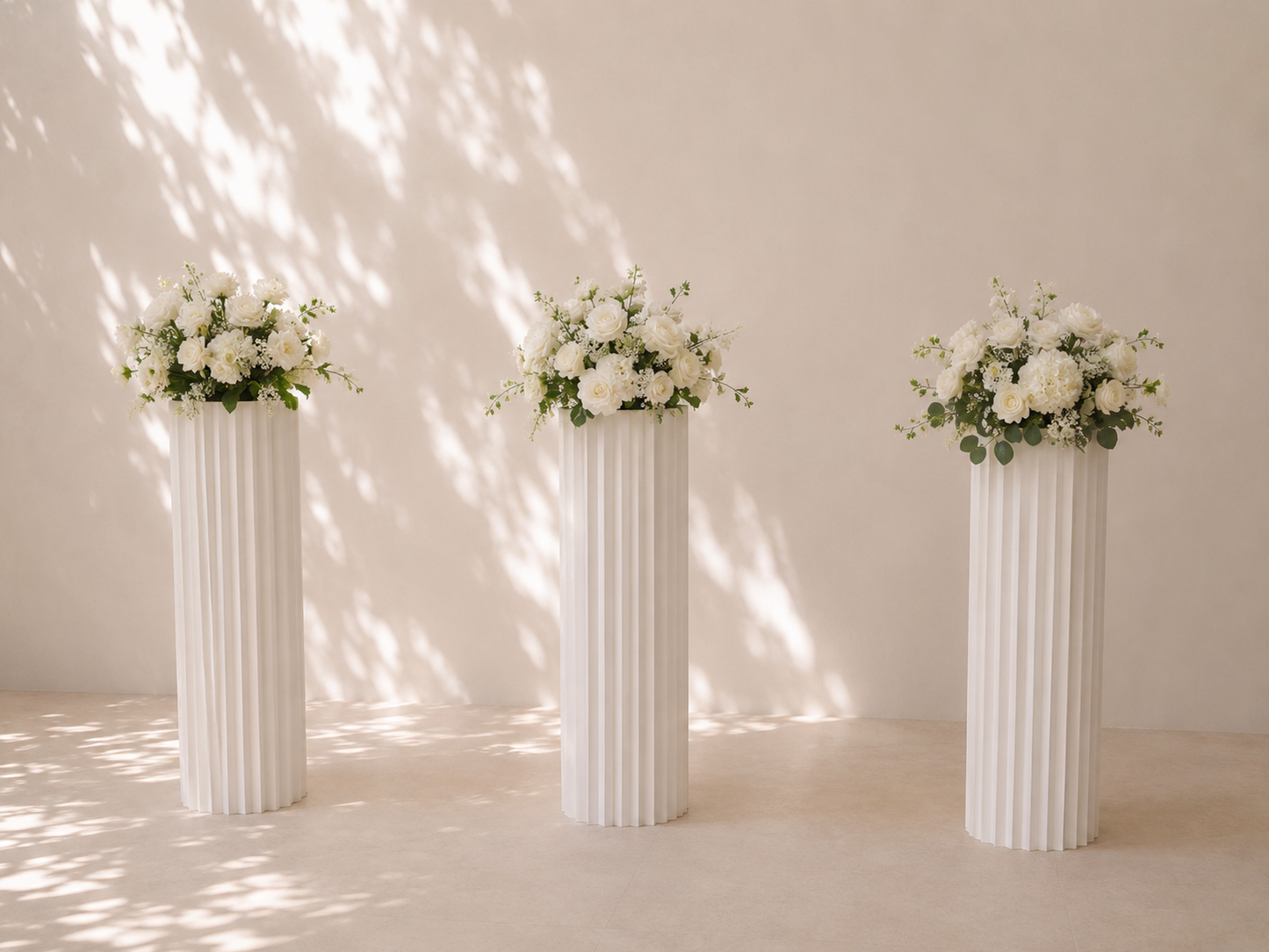 IVORY GRACE PEDESTAL FLORAL ARRANGEMENT