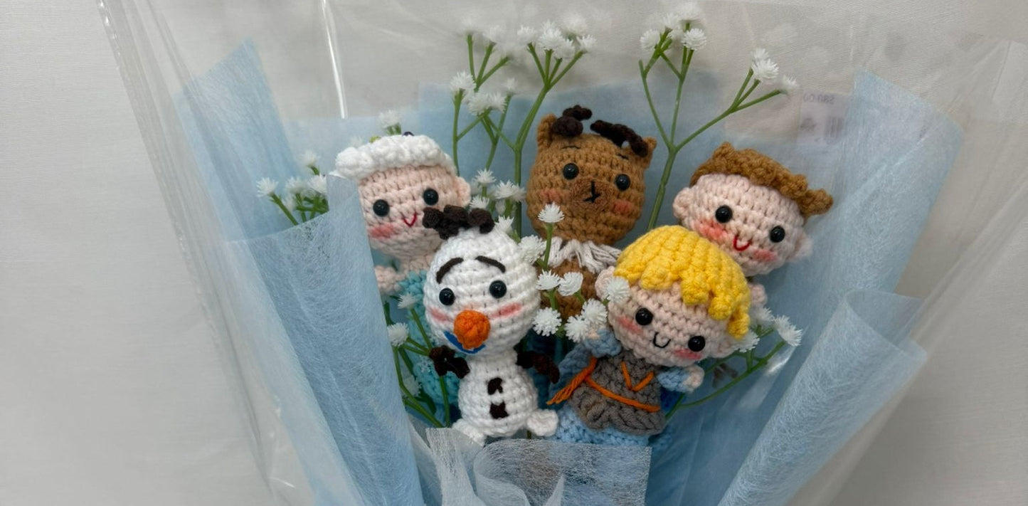 Blue Frozen Inspired Crochets