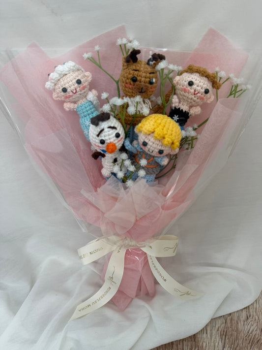 Pink Frozen Inspired Crochets