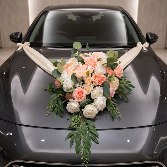 APRICOT BLOOM BRIDAL CAR