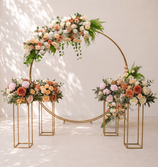 APRICOT BLOOM CIRCULAR WEDDING SET