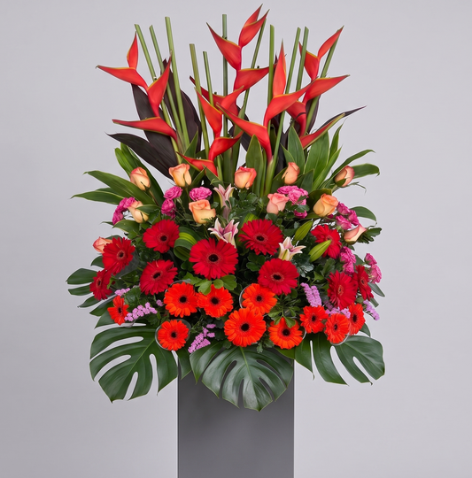 Auspicious Floral Stand