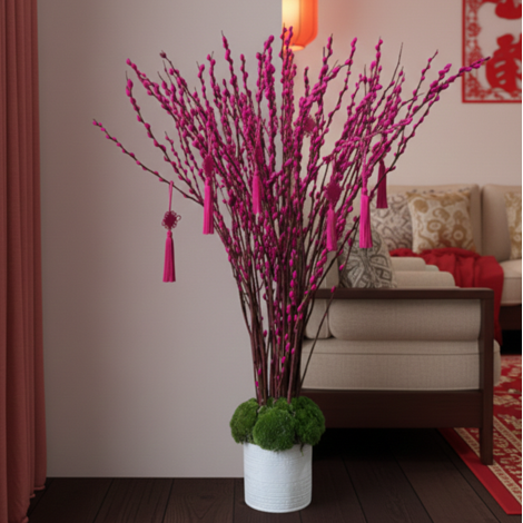 New Year Collection "PINK WILLOWS" art. 911