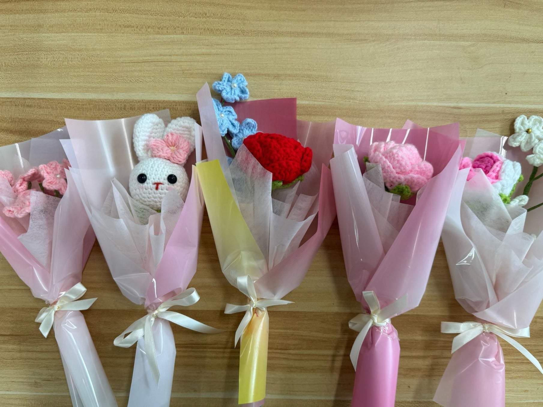 Tiny Crochet Bouquets