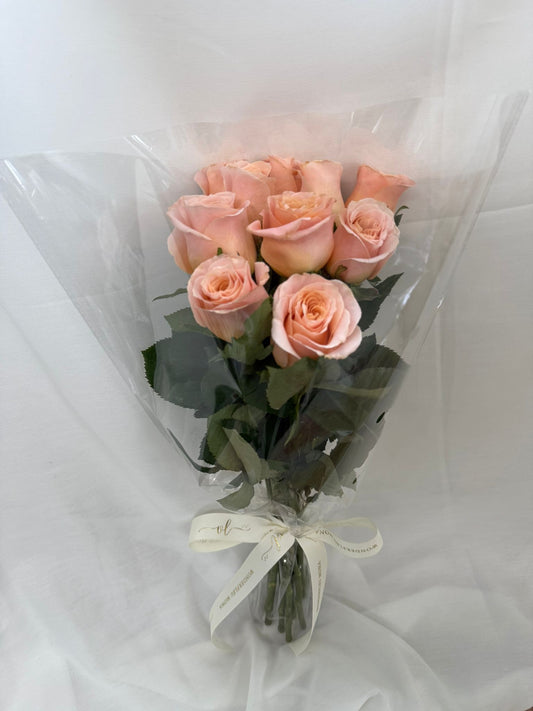 Packed Peach Roses