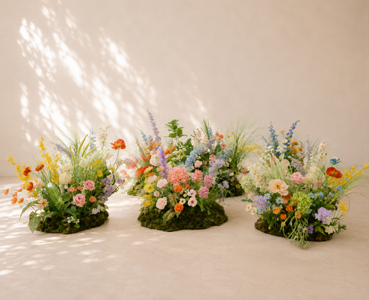 WILDFLOWER MEADOW AISLE ARRANGEMENT