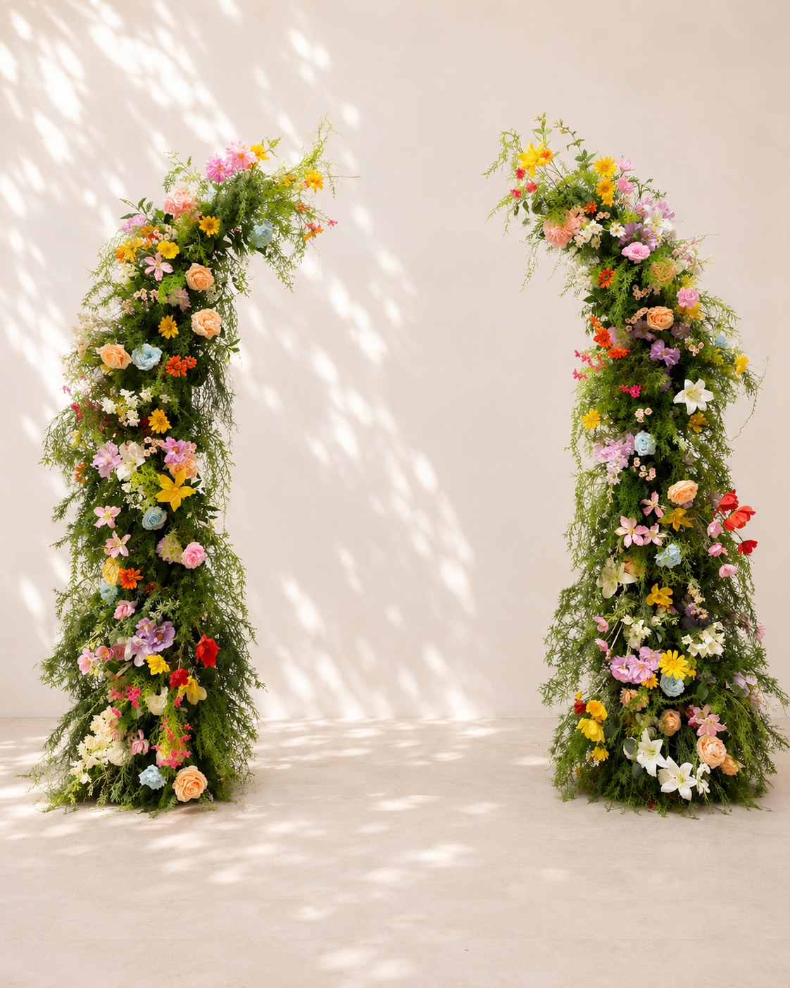 WILDFLOWER MEADOW TWO-PIECE FLORAL ARCH