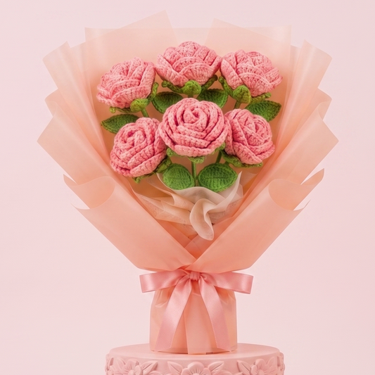 YARN ROSES