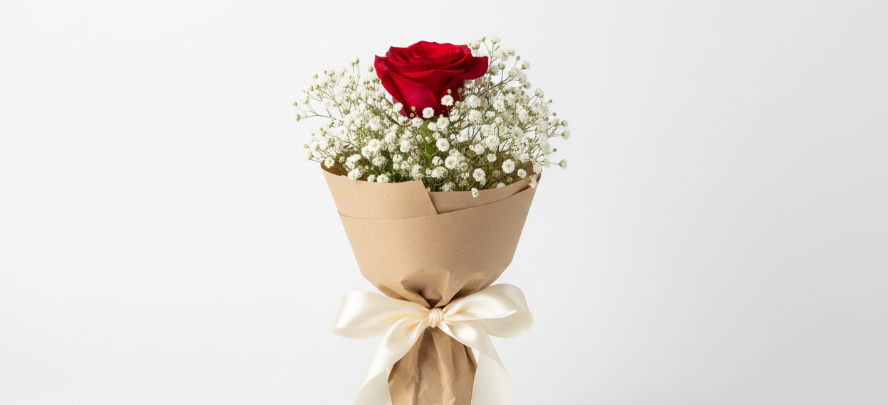 this bouquet with a studio white background