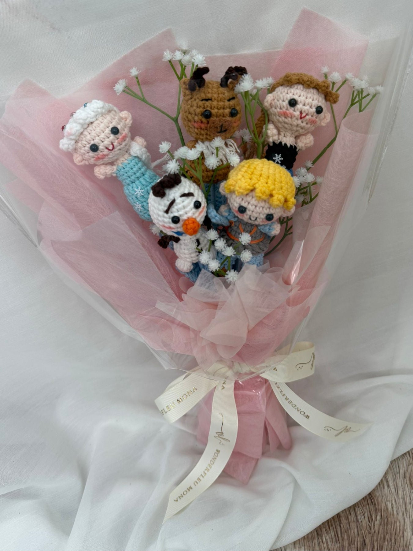 Pink Frozen Inspired Crochets