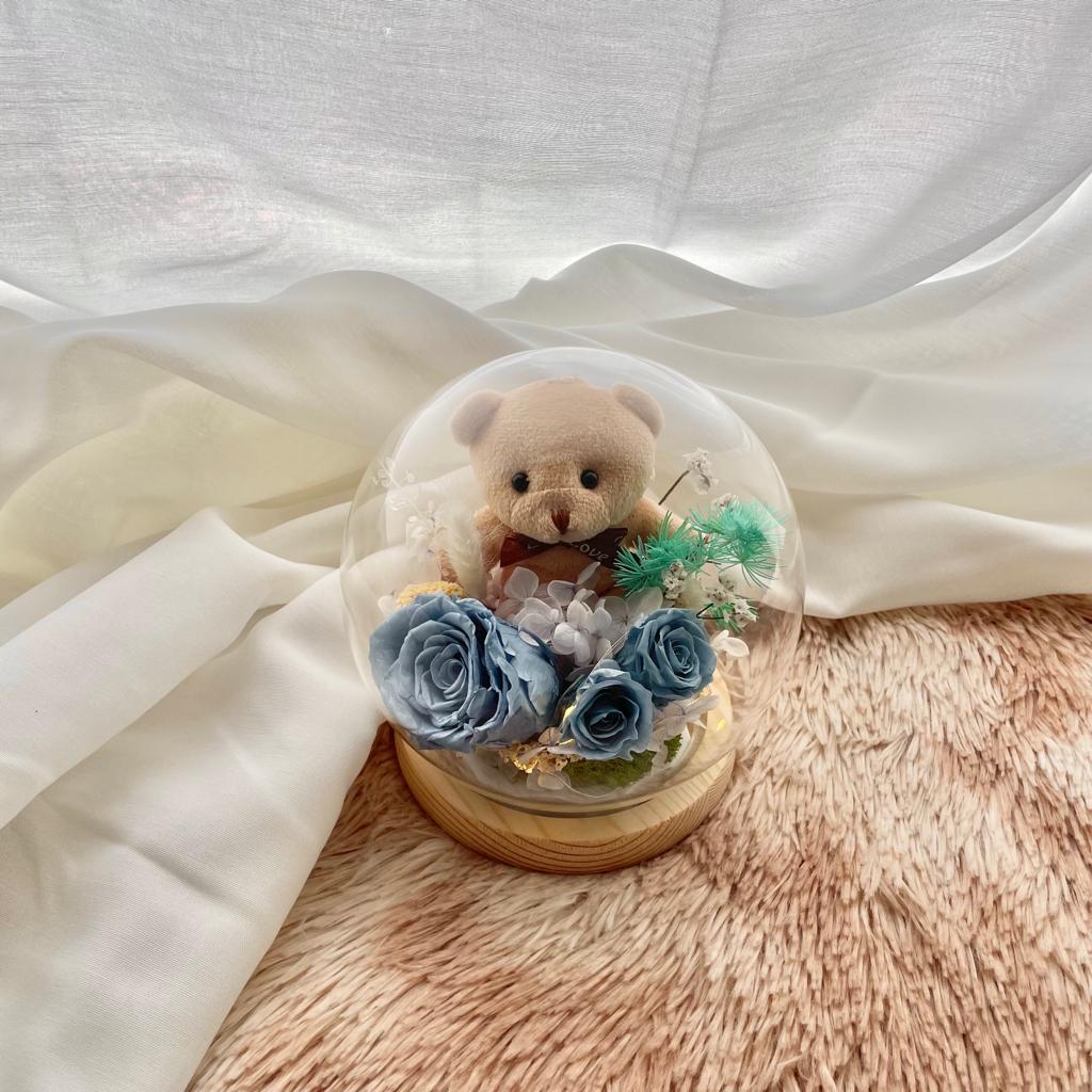 FLOWER DOME; SPHERE BLUE