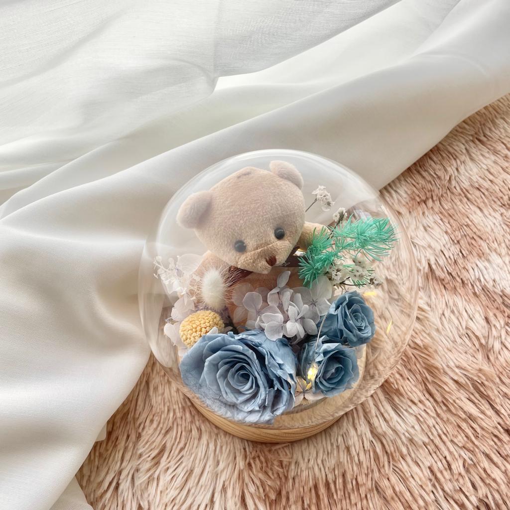 FLOWER DOME; SPHERE BLUE