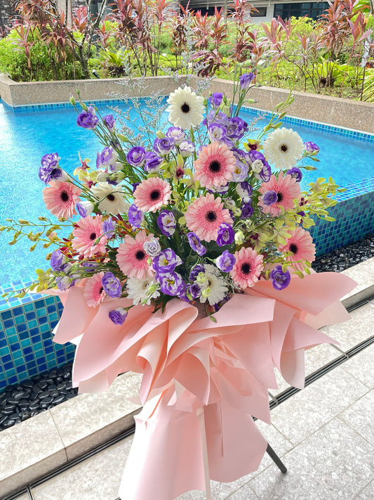 GRAND OPENING FLORAL STAND; FAIR MAIDEN